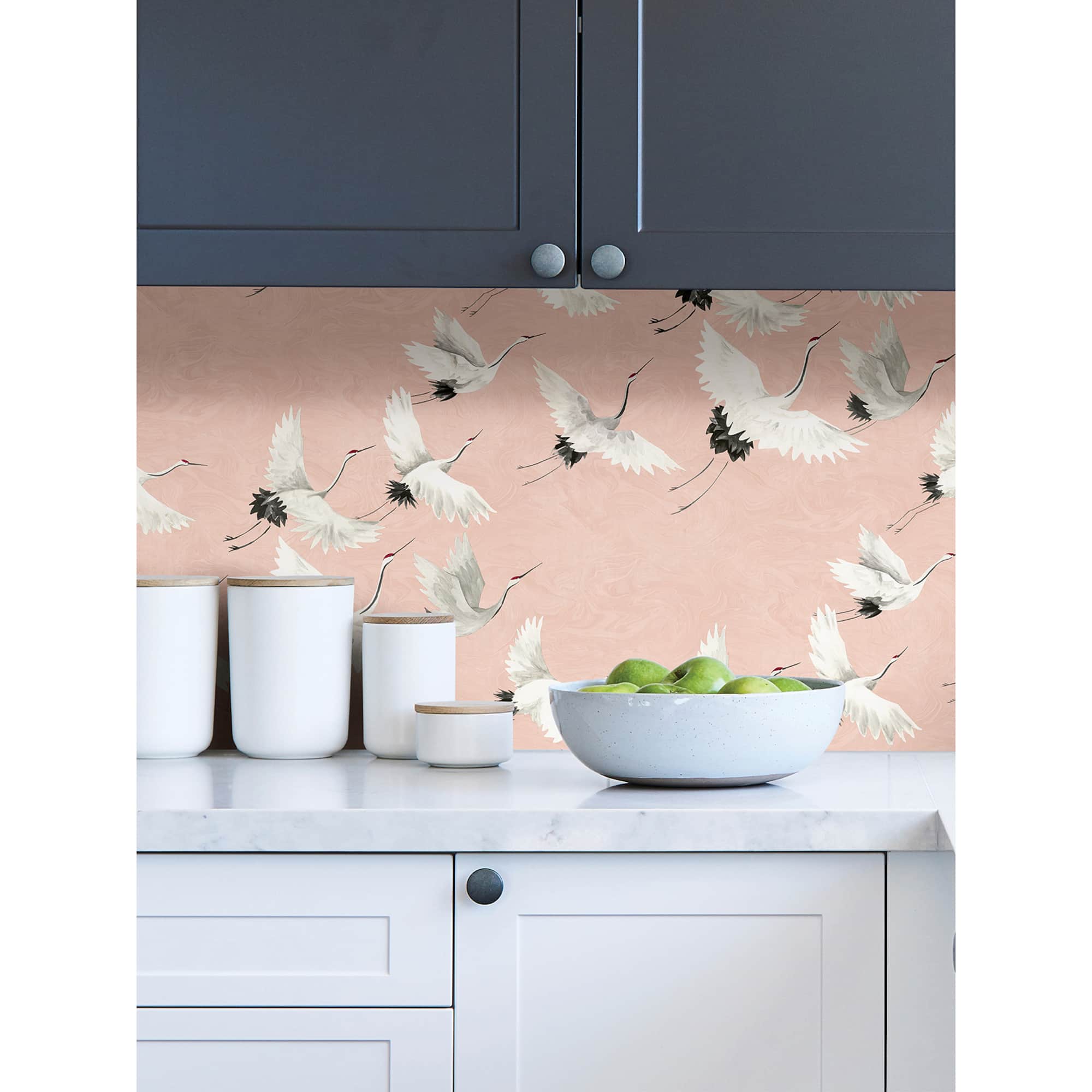 NuWallpaper Pink Halcyon Peel & Stick Wallpaper